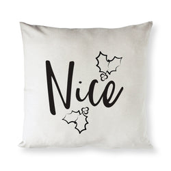 Nice Christmas Holiday Pillow Cover - The Cotton and Canvas Co.