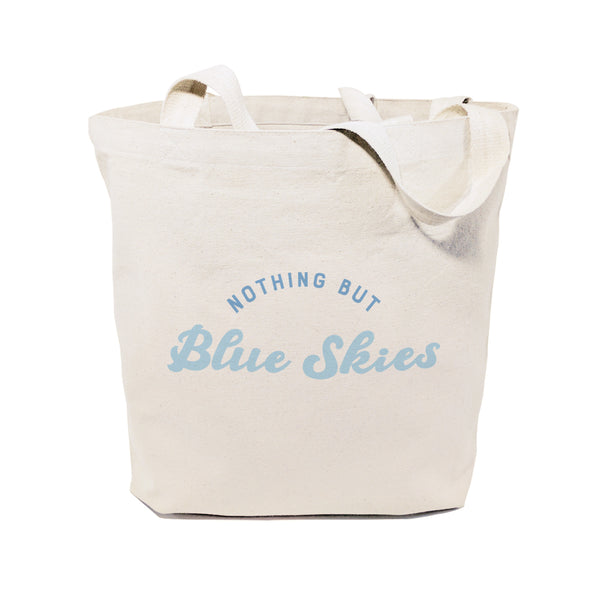 The Cotton and Canvas Co. Nothing but Blue Skies Cotton Canvas Tote Bag