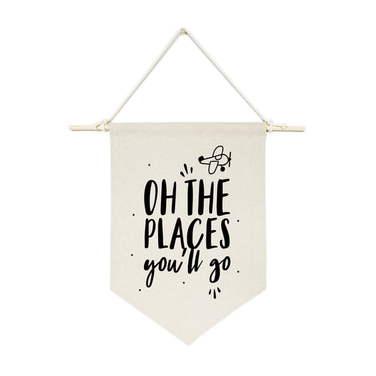 Oh the Places You'll Go Hanging Wall Banner - The Cotton and Canvas Co.