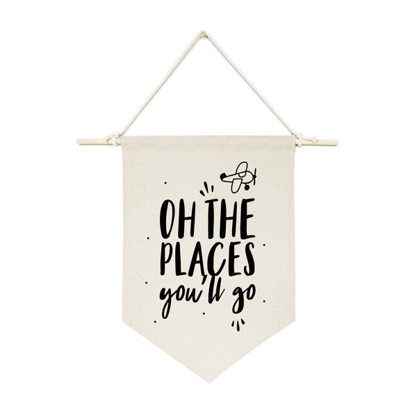 The Cotton and Canvas Co. Oh the Places You'll Go Hanging Wall Banner