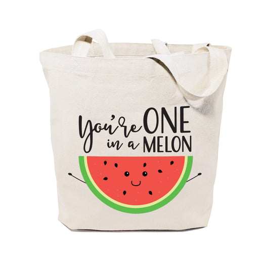 You're One in a Melon Cotton Canvas Tote Bag - The Cotton and Canvas Co.