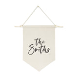 Personalized Family Name Classic Hanging Wall Banner - The Cotton and Canvas Co.