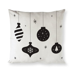 Hanging Ornament Christmas Holiday Pillow Cover - The Cotton and Canvas Co.