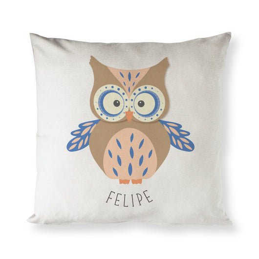 Personalized Owl Baby Pillow Cover - The Cotton and Canvas Co.