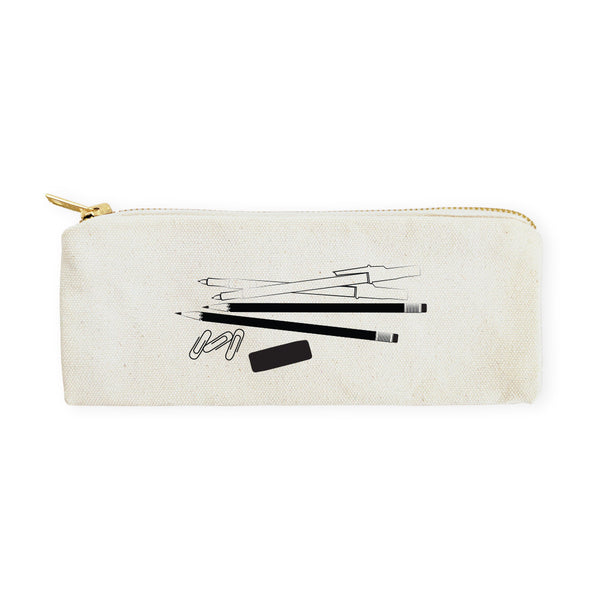 The Cotton and Canvas Co. Stationery Graphic Cotton Canvas Pencil Case and Travel Pouch