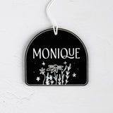 Personalized Name Floral Arch Gift Tag