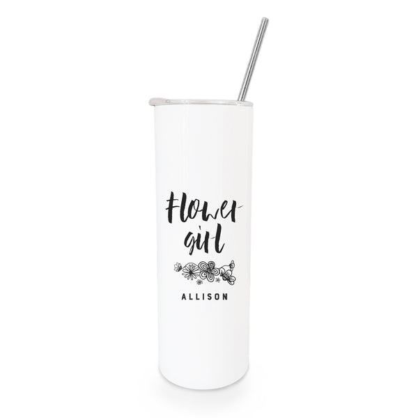 The Cotton and Canvas Co. Flower Girl Personalized Wedding Tumbler