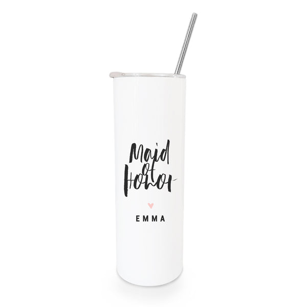 The Cotton and Canvas Co. Maid of Honor Personalized Wedding Tumbler
