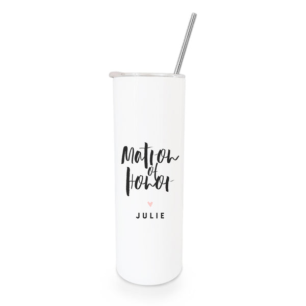 The Cotton and Canvas Co. Matron of Honor Personalized Wedding Tumbler