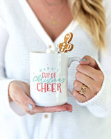 Personalized Name Cup of Christmas Cheer Coffee Mug - The Cotton and Canvas Co.
