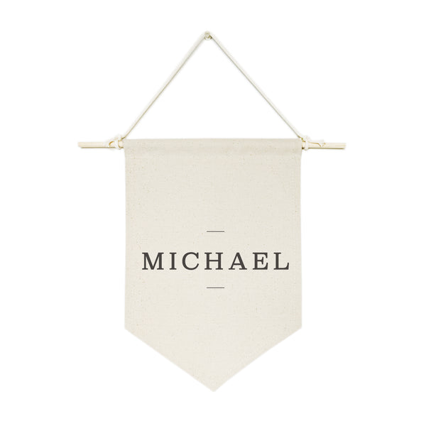 The Cotton and Canvas Co. Personalized Modern Name Hanging Wall Banner