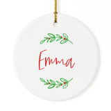 Classic Personalized Name Christmas Ornament - The Cotton and Canvas Co.