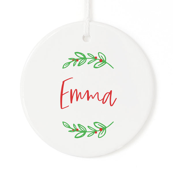 The Cotton and Canvas Co. Classic Personalized Name Christmas Ornament