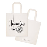 Personalized Name Spider Cotton Canvas Tote Bag - The Cotton and Canvas Co.