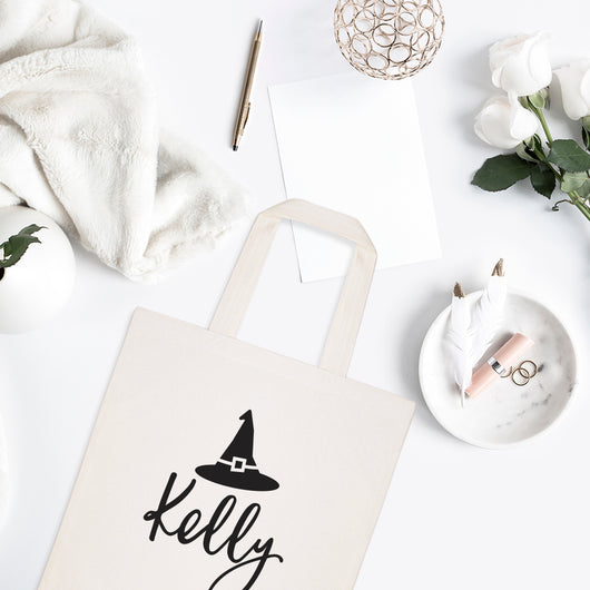 Witch Name Canvas Tote