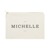 Personalized Modern Name Cosmetic Bag and Travel Make Up Pouch - The Cotton and Canvas Co.
