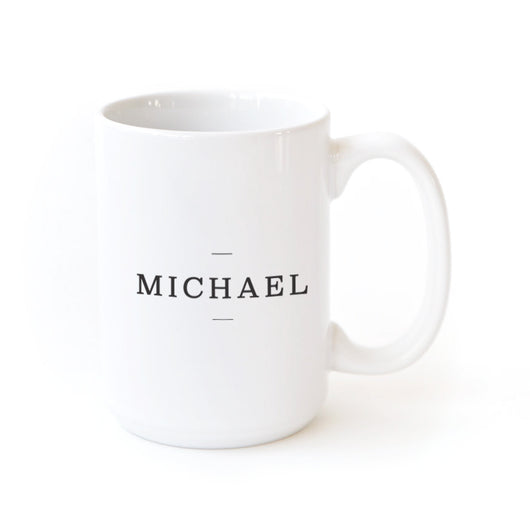 Between the Lines Personalized Name Coffee Mug - The Cotton and Canvas Co.