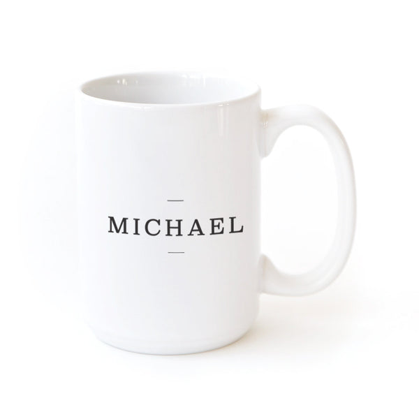 The Cotton and Canvas Co. Between the Lines Personalized Name Coffee Mug
