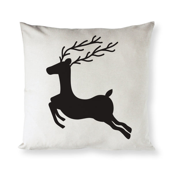 The Cotton and Canvas Co. Reindeer Christmas Holiday Pillow Cover