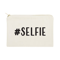 #SELFIE Cotton Canvas Cosmetic Bag - The Cotton and Canvas Co.