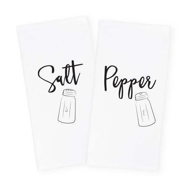 The Cotton and Canvas Co. Salt & Pepper Kitchen Tea Towel, 2-Pack