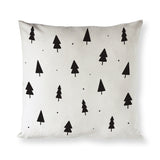 Christmas Trees Cotton Canvas Holiday Pillow Cover - The Cotton and Canvas Co.