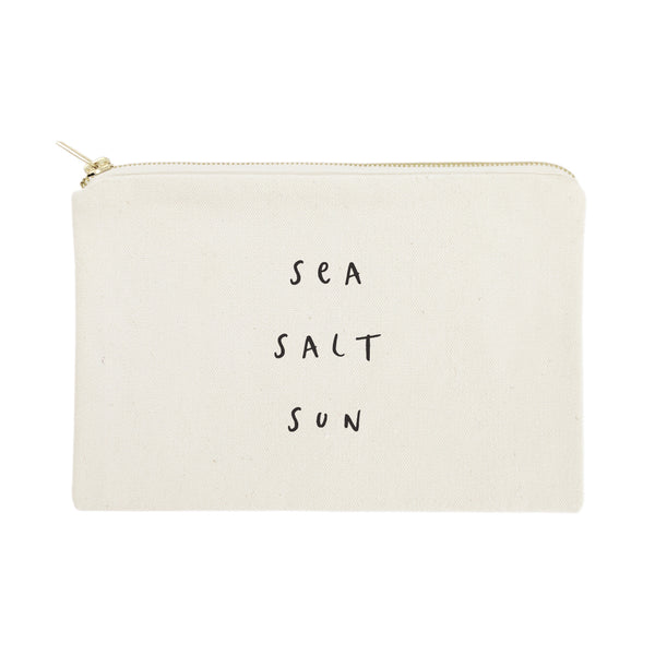 The Cotton and Canvas Co. Sea Salt Sun Cotton Canvas Cosmetic Bag