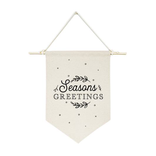 Seasons Greetings Hanging Wall Banner - The Cotton and Canvas Co.