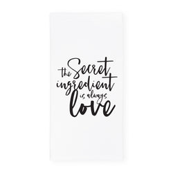 The Secret Ingredient Is Always Love Kitchen Tea Towel - The Cotton and Canvas Co.