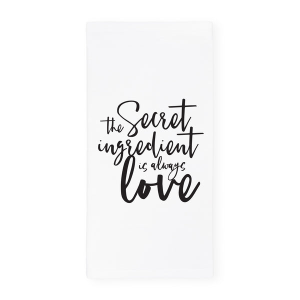The Cotton and Canvas Co. The Secret Ingredient Is Always Love Kitchen Tea Towel