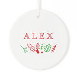 Modern Personalized Name Christmas Ornament - The Cotton and Canvas Co.