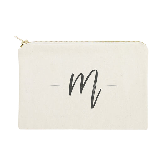 Personalized Handwritten Monogram Cosmetic Bag and Travel Make Up Pouch - The Cotton and Canvas Co.