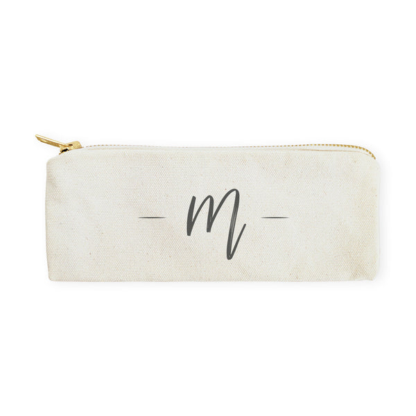 The Cotton and Canvas Co. Personalized Handwritten Monogram Pencil Case and Travel Pouch