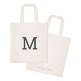 Personalized Modern Monogram Cotton Canvas Tote Bag - The Cotton and Canvas Co.