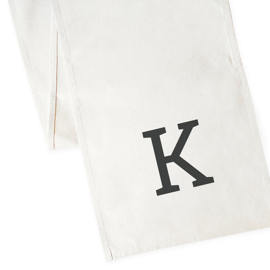 Personalized Monogram Cotton Canvas Table Runner - The Cotton and Canvas Co.