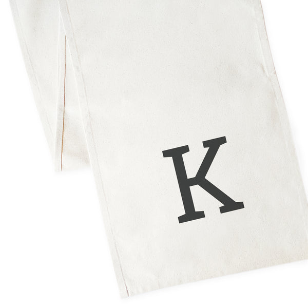 The Cotton and Canvas Co. Personalized Monogram Cotton Canvas Table Runner