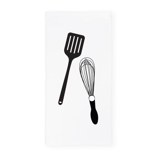 Whisk and Spatula Kitchen Tea Towel - The Cotton and Canvas Co.
