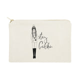 Stay Golden Cotton Canvas Cosmetic Bag - The Cotton and Canvas Co.