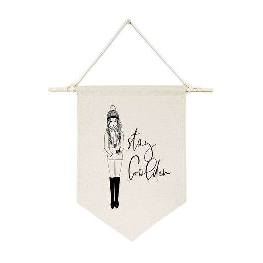 Stay Golden Hanging Wall Banner - The Cotton and Canvas Co.