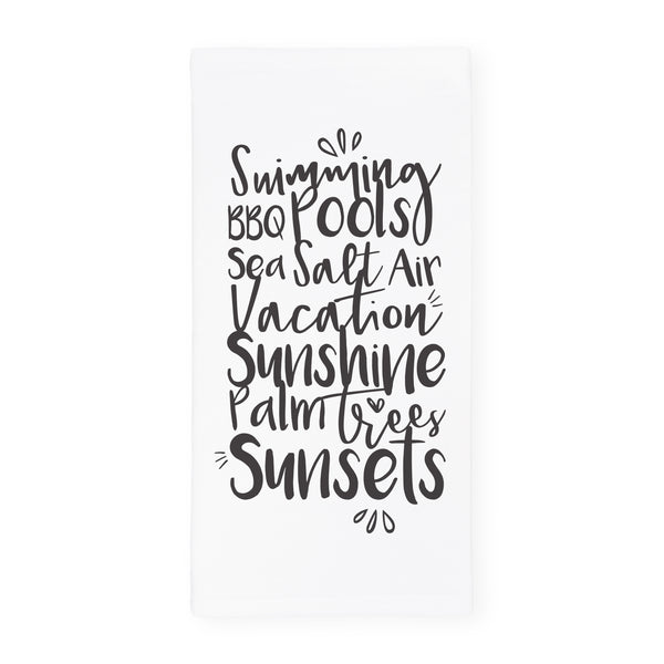 The Cotton and Canvas Co. Summer Favorites Kitchen Tea Towel