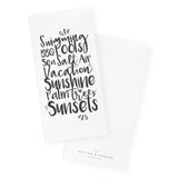 Summer Favorites Kitchen Tea Towel - The Cotton and Canvas Co.