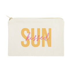 Sunkissed Cotton Canvas Cosmetic Bag - The Cotton and Canvas Co.