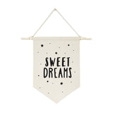 Sweet Dreams with Stars Hanging Wall Banner - The Cotton and Canvas Co.