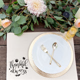 Thankful Always Cotton Canvas Place Mat - The Cotton and Canvas Co.