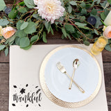 Thankful Cotton Canvas Place Mat - The Cotton and Canvas Co.