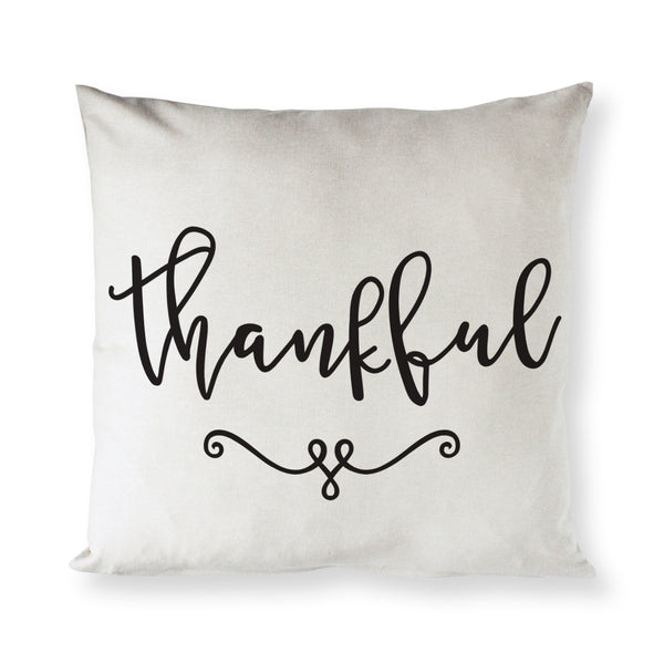 The Cotton and Canvas Co. Thankful Pillow Cover
