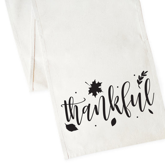 Thankful Cotton Canvas Table Runner - The Cotton and Canvas Co.
