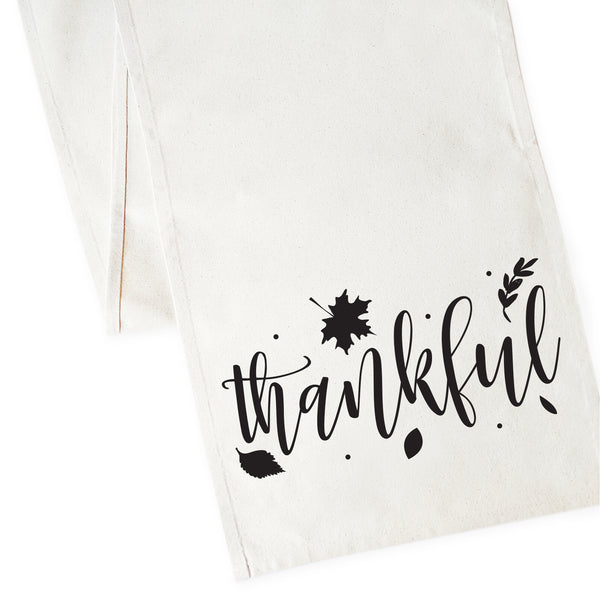 The Cotton and Canvas Co. Thankful Cotton Canvas Table Runner