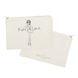 The Future is Female Cotton Canvas Cosmetic Bag - The Cotton and Canvas Co.