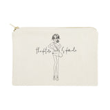 The Future is Female Cotton Canvas Cosmetic Bag - The Cotton and Canvas Co.
